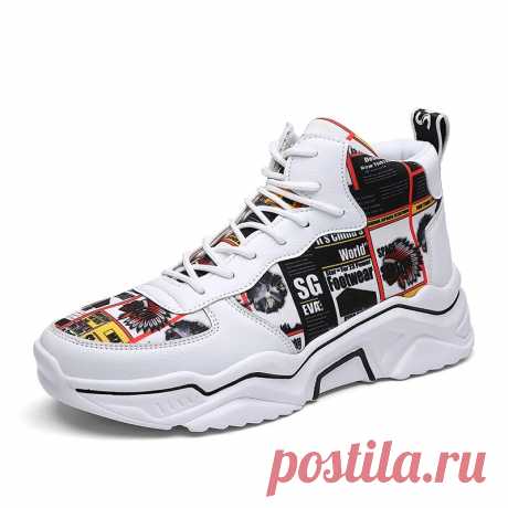 Men Stylish Pattern Cloth Leather Splicing Comfy Wearable Sport Casual Sneakers - US$41.39