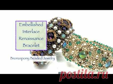 Embellished Interlace Renaissance Bracelet