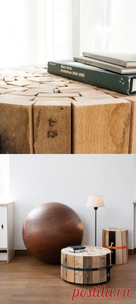 Журнальные столики из переработанных деревянных досок от Oliver Conrad | Handmadeidea