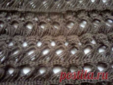 Вязание крючком. (Вязание на линейке). Crochet. (Knitting on the line) - YouTube