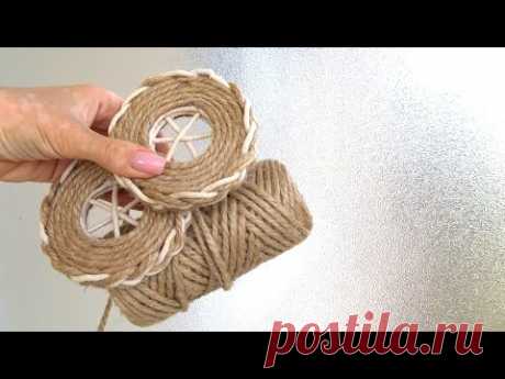 КРАСОТА из ДЖУТА своими руками / Jute craft idea - YouTube