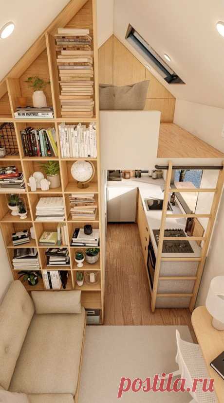 Tiny Haus | Tiny House Interior - Small Space Living Room Ideas