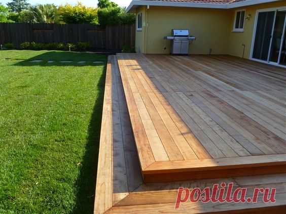 (218) for our current yard, when we finally do it! this is perfect, low deck, no railing, just add a pergola somewhere… | Diy stage & props ideas