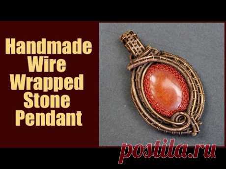 Wire Wrapped Stone Pendants. Handmade wire jewelry Valeriy Vorobev.