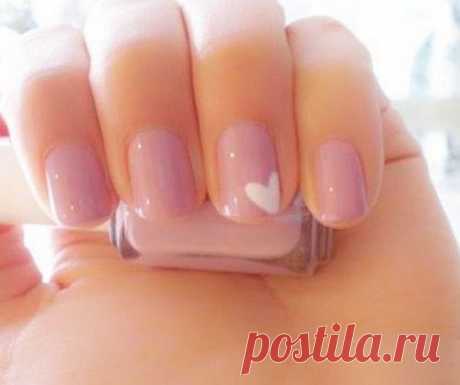 Cute Pink Love Simple Nail Designs. Discover and share your nail design ideas on www.popmiss.com/nail-designs/