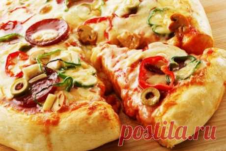 Пышная домашняя пицца, рецепт с фото — Вкусо.ру