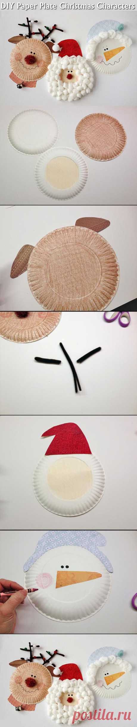 DIY Paper Plate Christmas Characters Pictures, Photos, and Images for Facebook, Tumblr, Pinterest, and Twitter