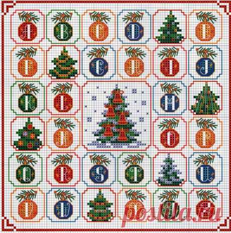 SCHEME FOR CROSS STITCH “CHRISTMAS MOTIFS” | Laboratory household