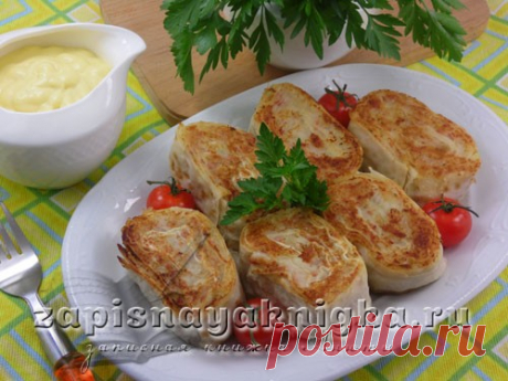 Рулет из лаваша с картошкой