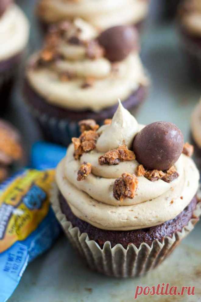 Chocolate BUTTERFINGER® Cupcakes | What Molly Made