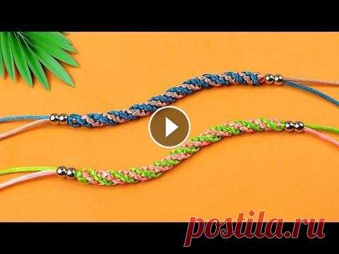 Bracelet- Как сделать браслет дружбы/Шаг за шагом/Макраме своими руками/Браслет дружбы из паракорда Материалы: Metal Beads: Shining Nylon Knot: Измерения: 20cm x 2 70cm x 2 45cm x 2 #threadband #easydiy #браслет #Браслетдружбы #pulsera #friendshipban...