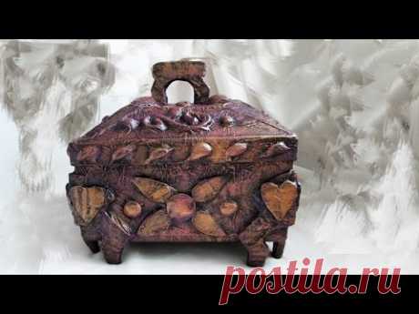 Шкатулка из картона своими руками Мастер-Класс