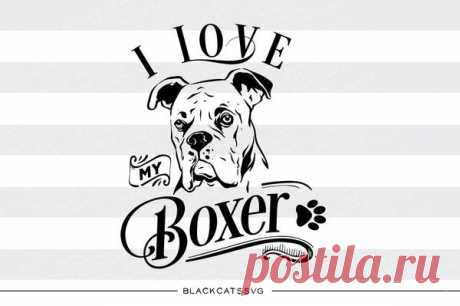 I love my Boxer -  SVG file Cutting File Clipart in Svg, Eps, Dxf, Png for Cricut & Silhouette I love my Boxer - SVG file The item includes a version for black / dark color This is not a vinyl, the file contains only digital files, and no material items will be shipped. This is a digital download of a word art vinyl decal cutting file, which can be imported to a number of paper crafting programs like Cricut Expl