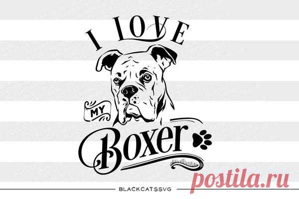 I love my Boxer -  SVG file Cutting File Clipart in Svg, Eps, Dxf, Png for Cricut & Silhouette I love my Boxer - SVG file The item includes a version for black / dark color This is not a vinyl, the file contains only digital files, and no material items will be shipped. This is a digital download of a word art vinyl decal cutting file, which can be imported to a number of paper crafting programs like Cricut Expl