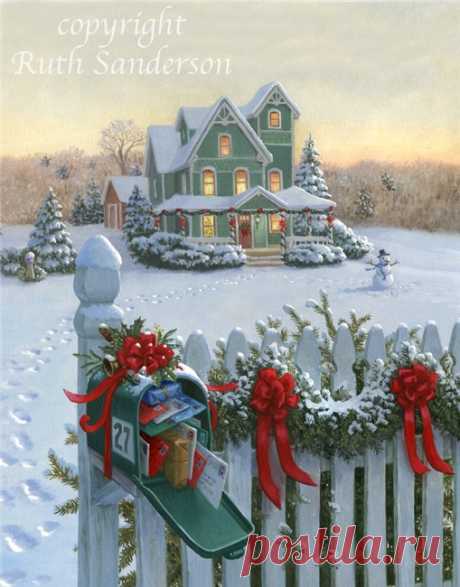 Коллекция картинок: Сказочные иллюстрации Sanderson Ruth_ Рождество, Новый год