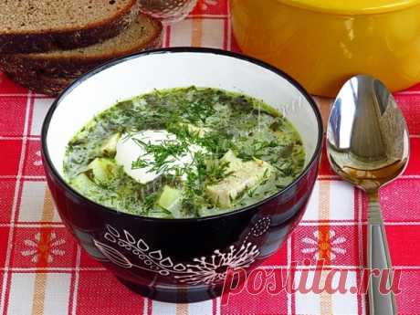 Суп из щавеля с плавленым сыром, рецепт с фото.