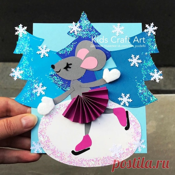 Идеи новогодних открыток Kids Craft Art в предвкушении любимого праздника года