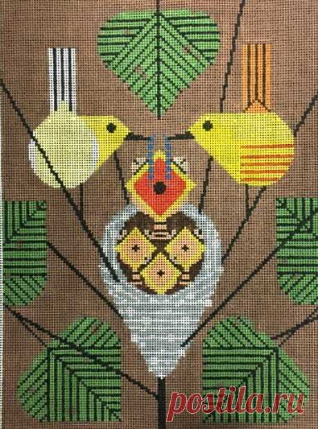 Восхитительные птицы Чарли Харпера - схемы для многоцветного вязания и вышивки | Вязалки Веселого Хомяка | Яндекс Дзен