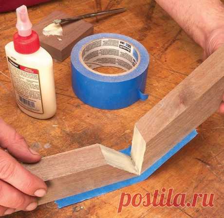 Tape Simplifies Gluing Miter Joints - Woodworking Shop - American Woodworker | woodtoys