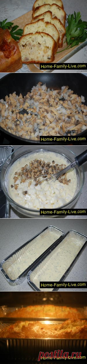 Паштида с грибами и сыром/Сайт с пошаговыми рецептами с фото для тех кто любит готовить