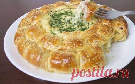 Пирог с сыром Камамбер