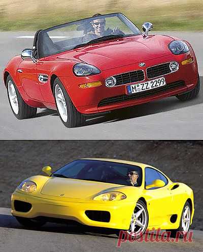 BMW Z8,Ferrari 360 Modena, тест-драйв, сравнение