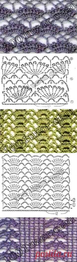 Вязание: подборка красивых узоров крючком | Подружки