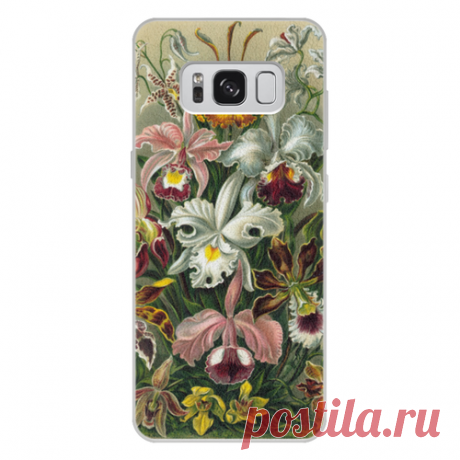 Чехол для Samsung Galaxy S8 Plus кожаный "Орхидеи Эрнста Геккеля" от Apfelbaum - Printio