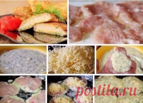 Куриные отбивные с сыром