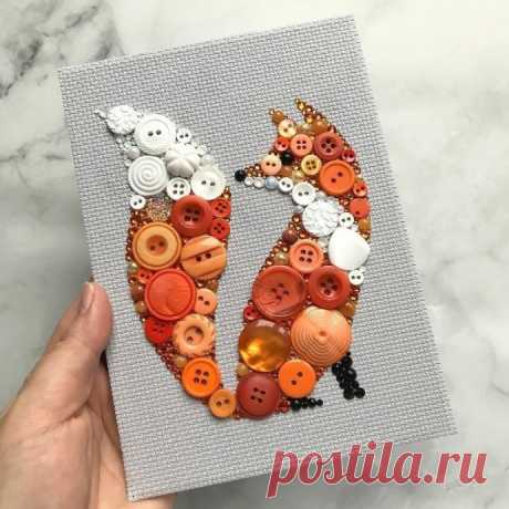 ​Идеи поделок из пуговиц