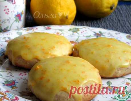 Лимонные сконы с миндалем в апельсиновой глазури – кулинарный рецепт