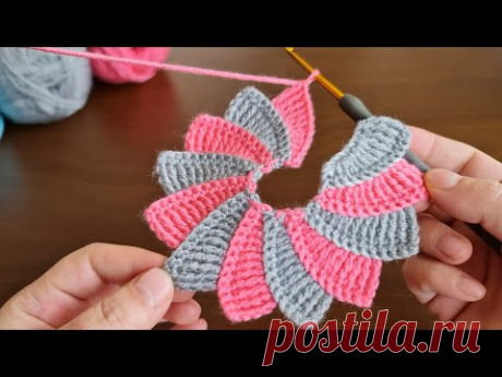 Incredible!.. Super Beautiful Motif Crochet Knitting Pattern - Tığ İşi Kolay GösterişliÖrgü Modeli..