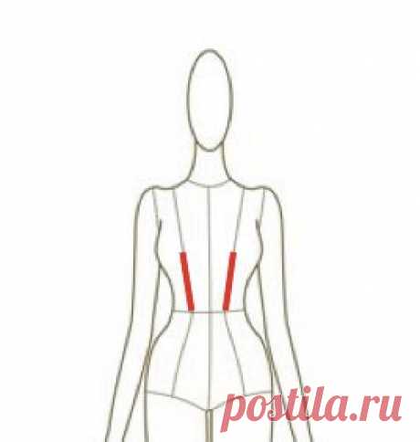 #на_заметку@sewing_school 

Шаблон для переноса вытачек