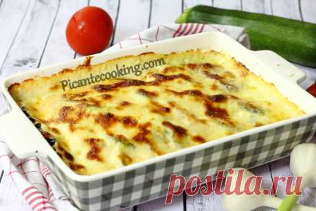 Овочевий тіан під сирно-часниковим соусом | Picantecooking