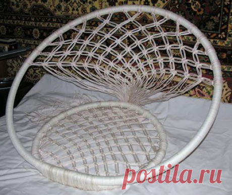 Подвесное кресло-гамак своими руками: как сделать кресло из текстиля и макраме