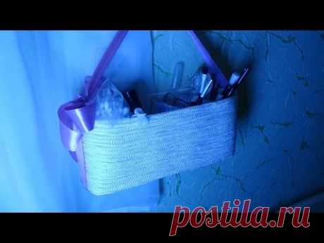 DIY  Органайзер из пластиковых бутылок. How to make organizer for cosmetics