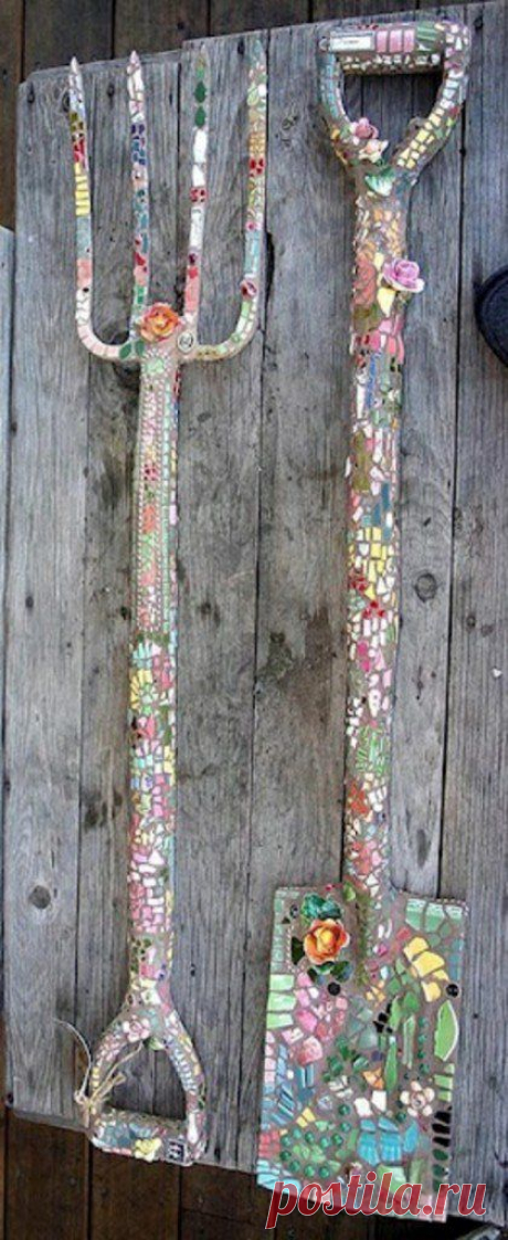 Mosaik basteln - Stein-Mosaik im Garten