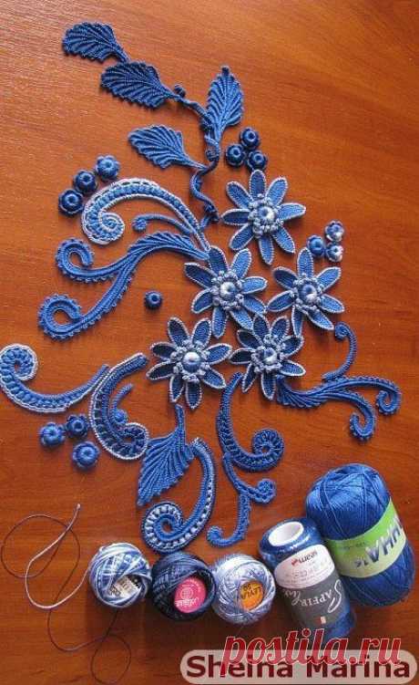 cool Irish crochet motifs