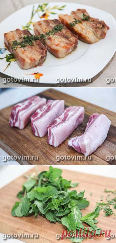 Ребрышки с мятным соусом. Фото-рецепт / Готовим.РУ