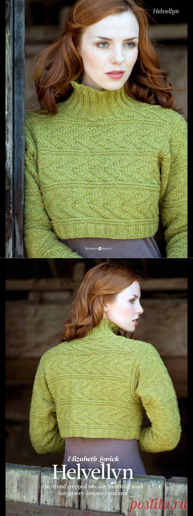 Вязание пуловера Helvellyn, The Knitter 76