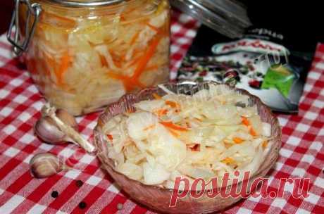 Рецепт суточной капусты с морковью