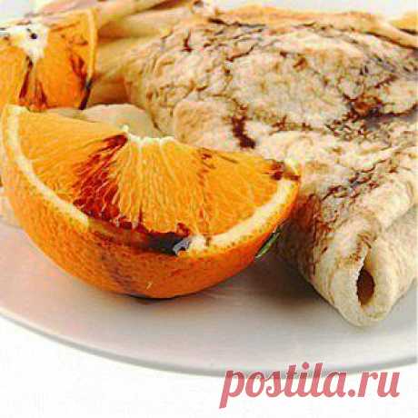 Апельсиновые блины из овсянки с курагой