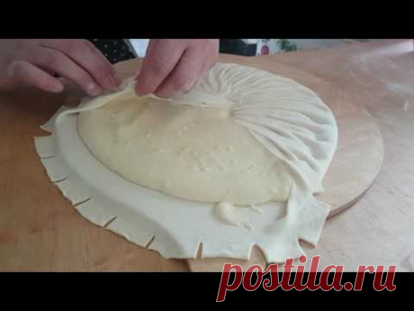 Как быстро  красиво оформить пирог с начинкой