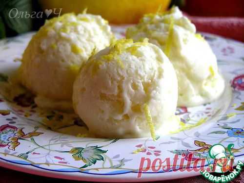 Лимонное мороженое с рисом - кулинарный рецепт