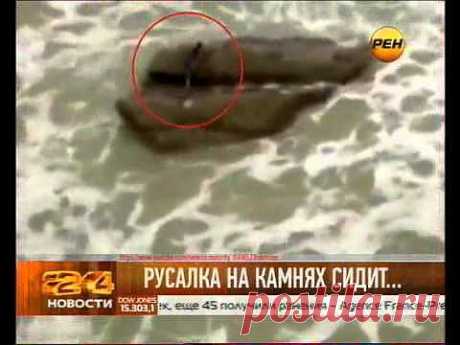 В Израиле нашли живую русалку. Уникальное видео - YouTube