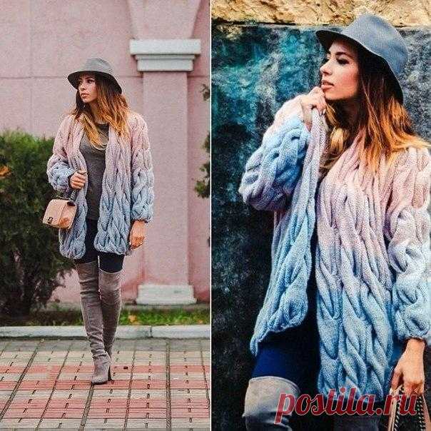 Дизайнерская вещь своими руками - вяжем кардиган Лало