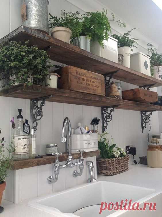 Деревянные полки в интерьере: идеи — Сделай сам, идеи для творчества - DIY Ideas