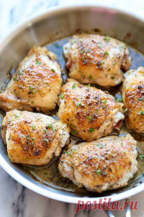 Garlic Brown Sugar Chicken - Damn Delicious Garlic Brown Sugar Chicken - The best and easiest chicken ever, baked to crisp-tender perfection along with the most amazing sweet garlic sauce!