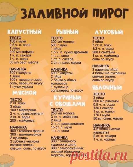 Классные рецепты заливного пирога, сохрани себе, чтобы не потерять