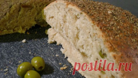 Рецепт домашнего хлеба с оливками